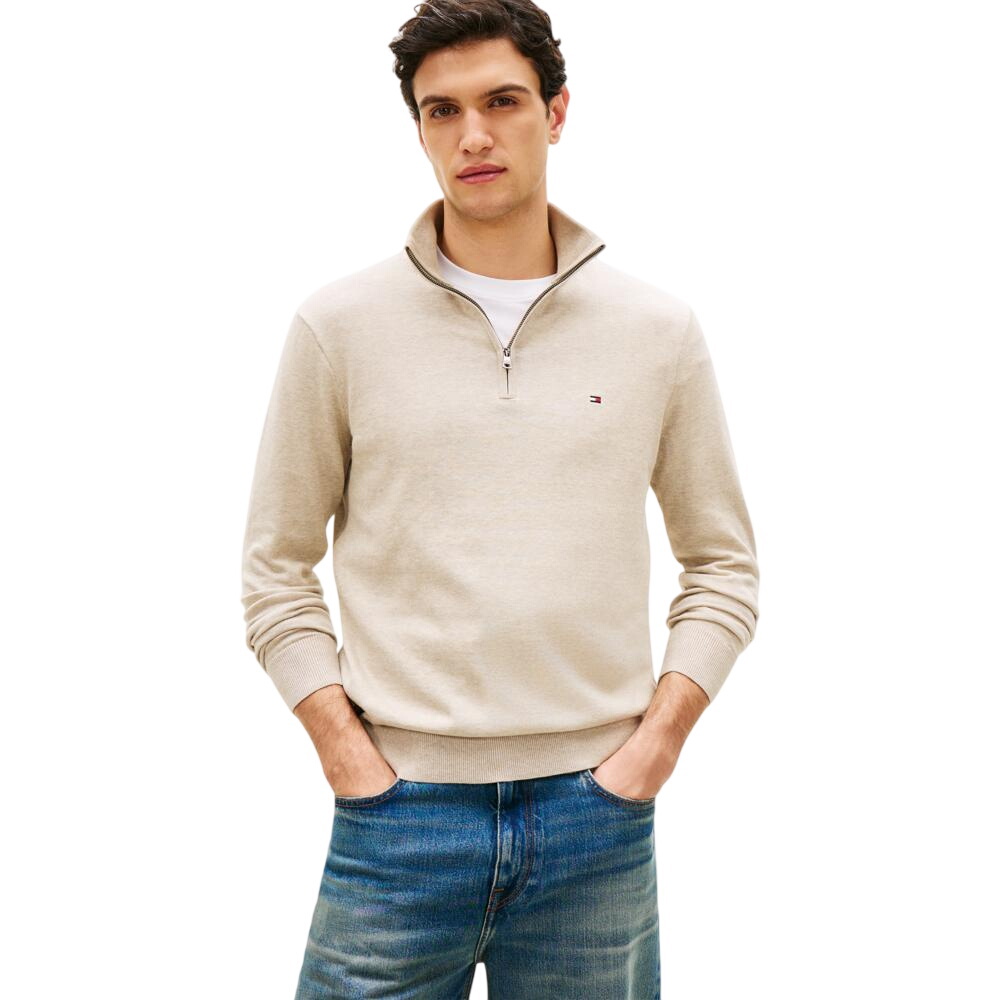 Tommy Hilfiger Half-Zip Mock Neck Jumper